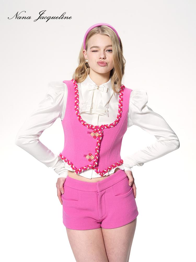 French Modern Poetry Set Detachable Bow Retro Blouse Women
