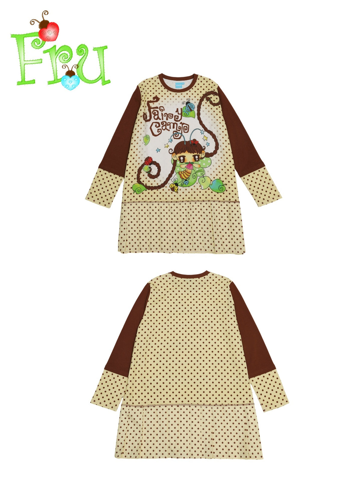 Frufru_Gulu_Beige_Printed_Pleated_Long_Sleeve_Women&