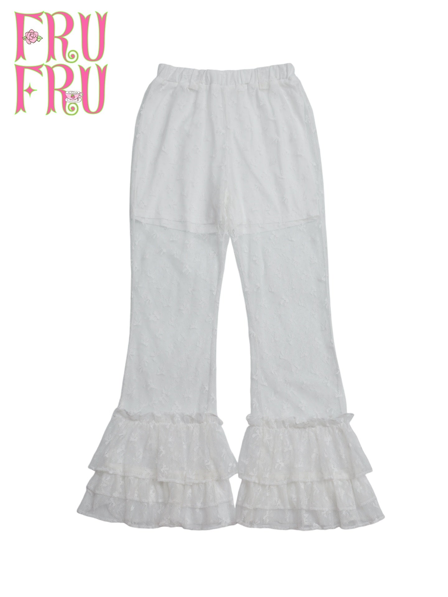 Frufru_Gulu_Bowknot_Lace_Natural_Waist_Casual_Women&