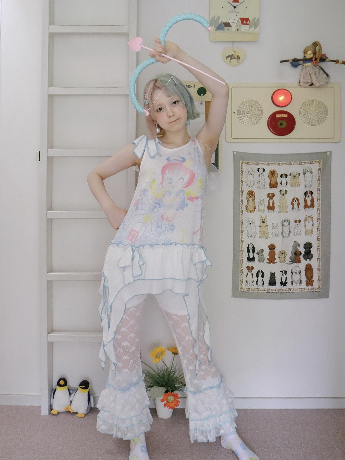Frufru Gulu Candy Angel Print Sleeveless Women&