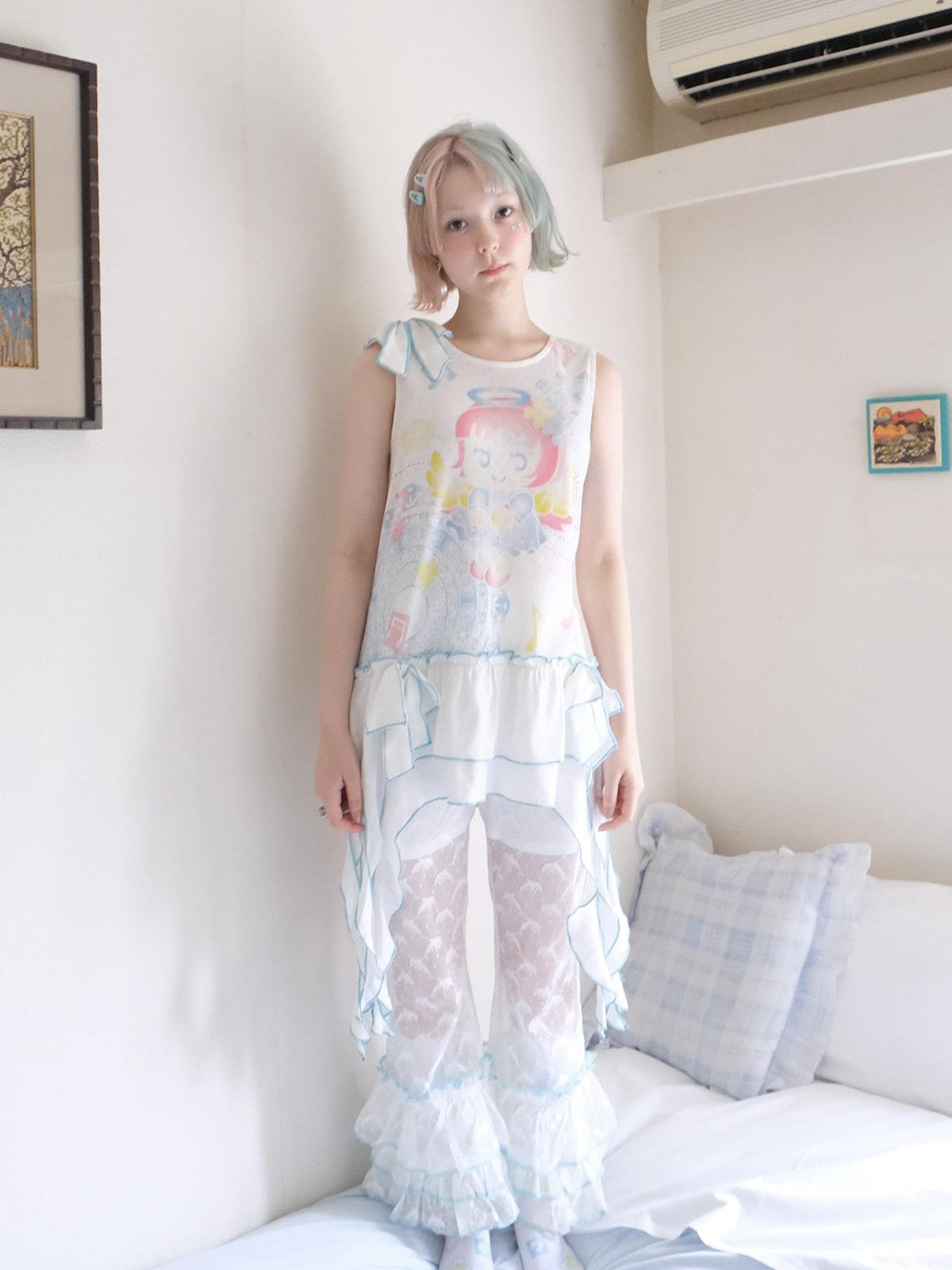 Frufru Gulu Candy Angel Print Sleeveless Women&