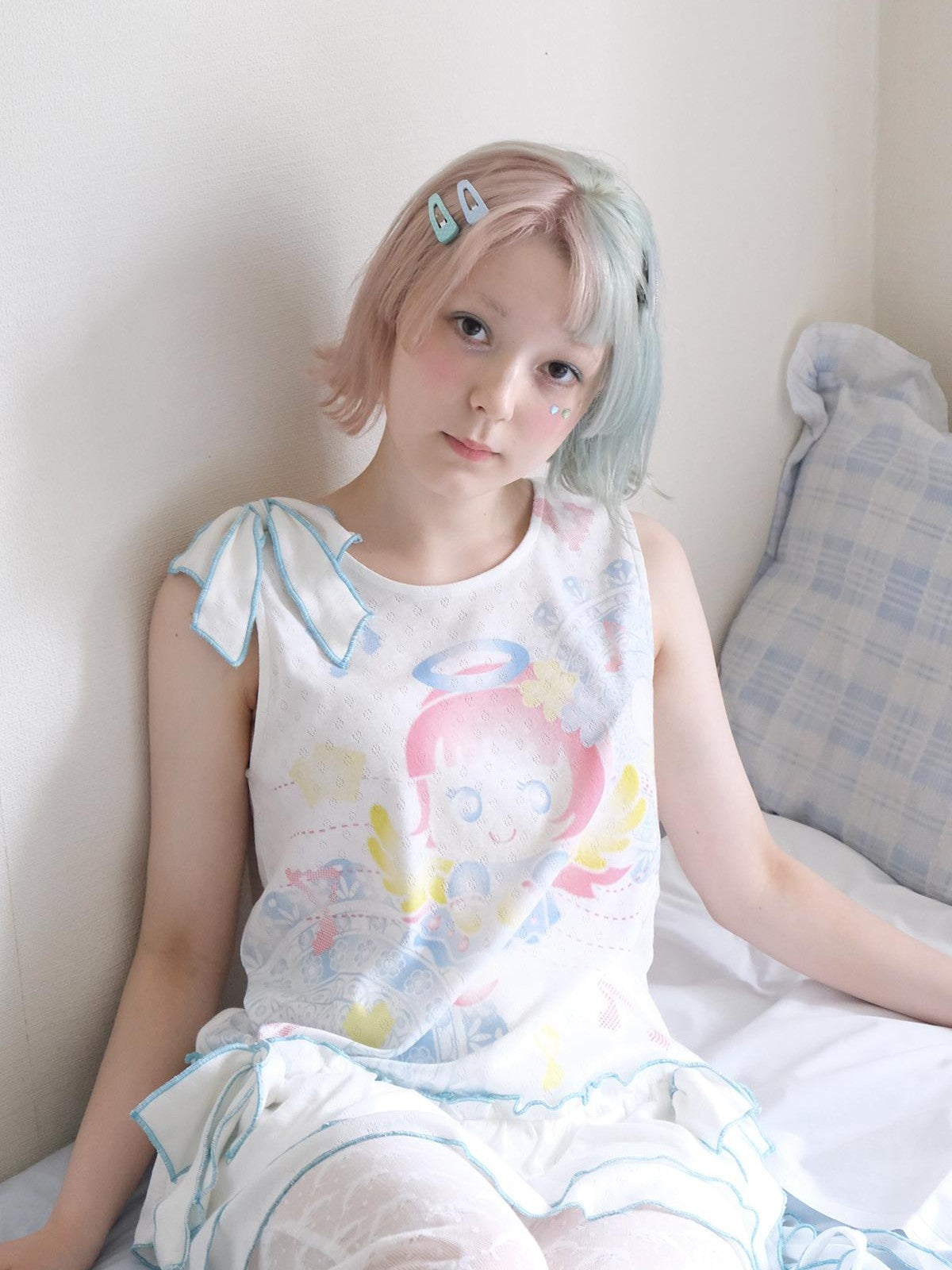 Frufru Gulu Candy Angel Print Sleeveless Women&