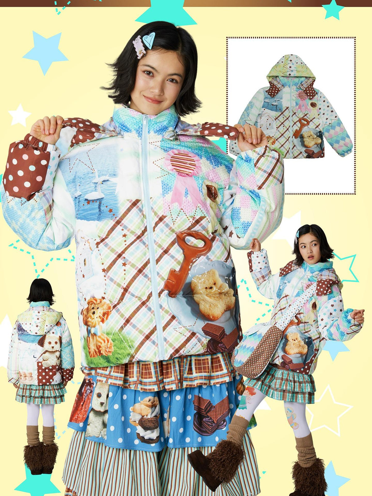 Frufru Gulu Colorful Angel Dessert Original Print Women&