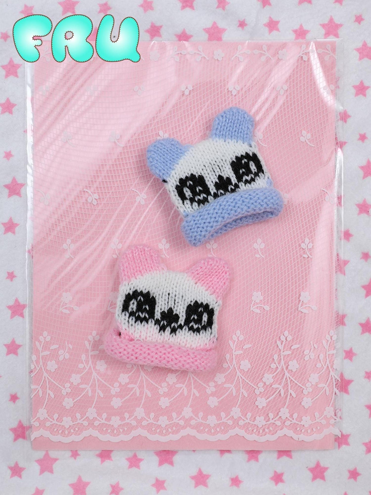 Frufru Gulu Cute Handmade Knit Bear Side Clip Women&