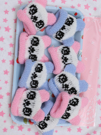 Frufru Gulu Cute Handmade Knit Bear Side Clip Women&