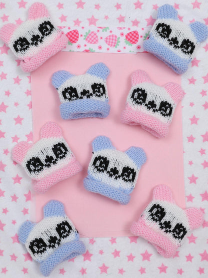 Frufru Gulu Cute Handmade Knit Bear Side Clip Women&