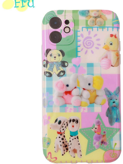 Frufru Gulu Dollhouse Cartoon Animal Cute Apple Phone Soft Case