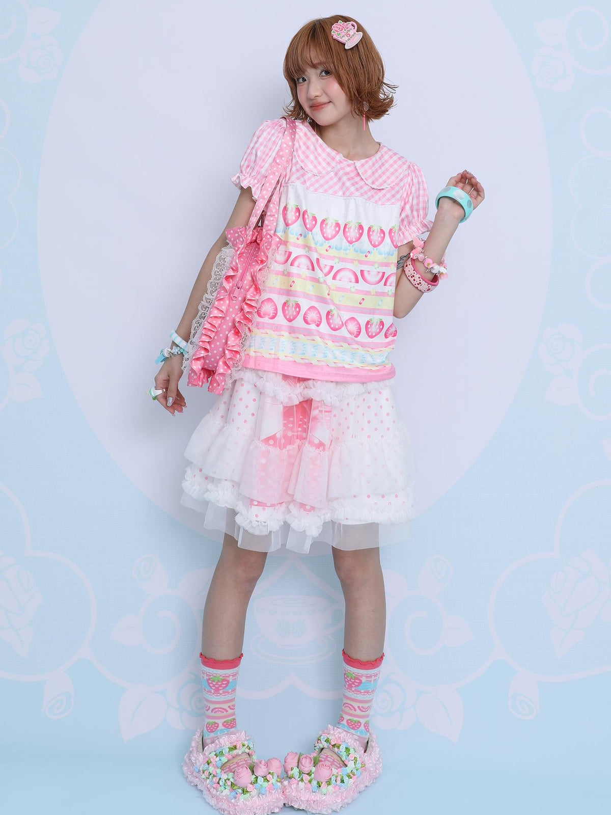 Frufru Gulu Double Layer Print Tulle Cake Women&