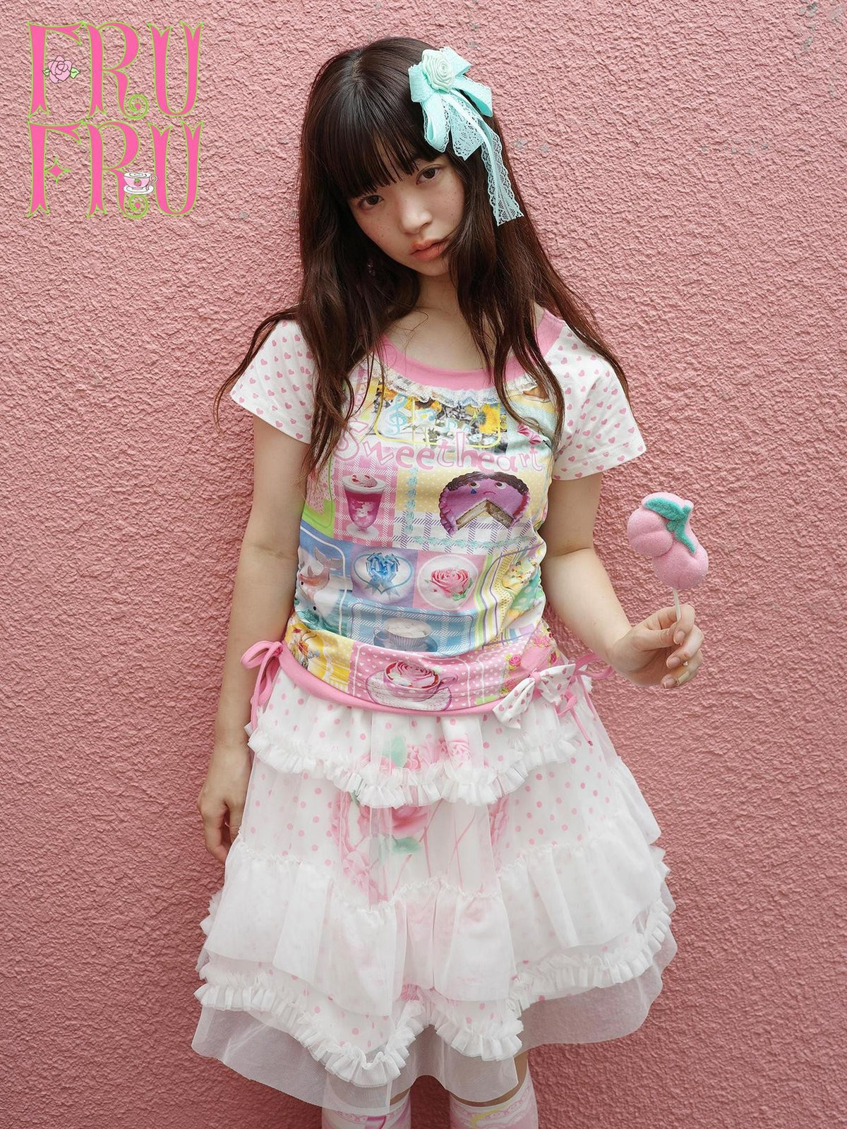 Frufru Gulu Double Layer Print Tulle Cake Women&