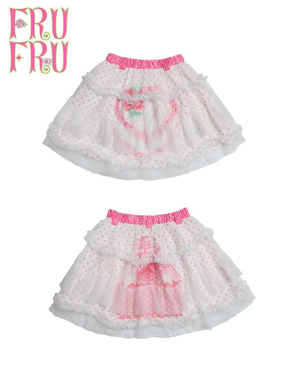 Frufru Gulu Double Layer Print Tulle Cake Women&