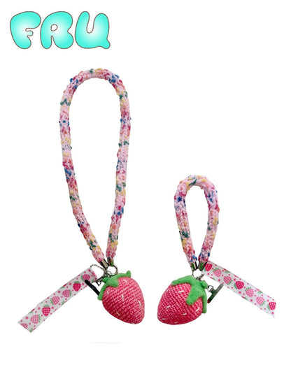Frufru Gulu Handmade Knitted Pink Strawberry Women&