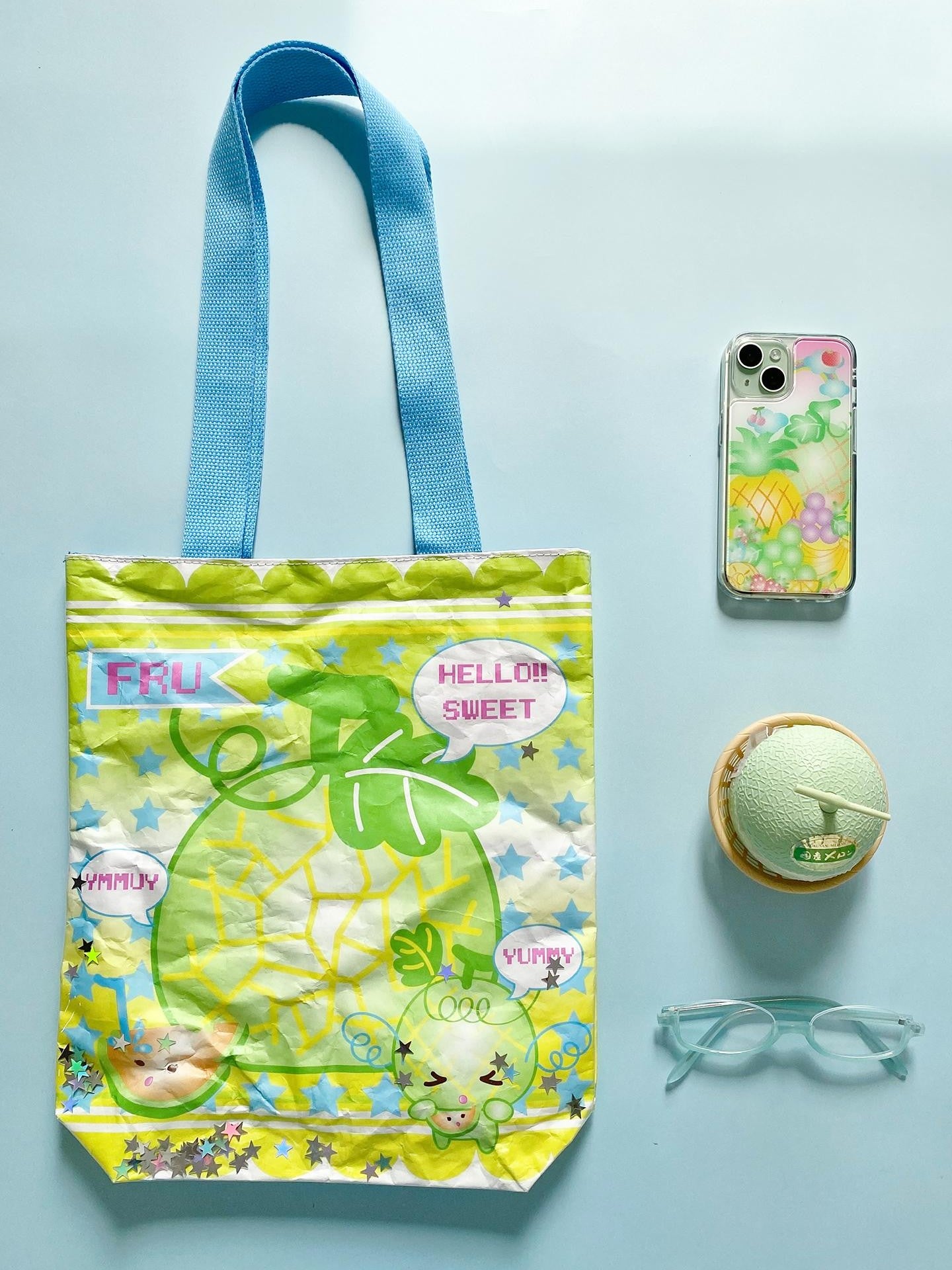 Frufru Gulu Hawaii Dream Japanese Colorful Fruit Print Single Shoulder Women&