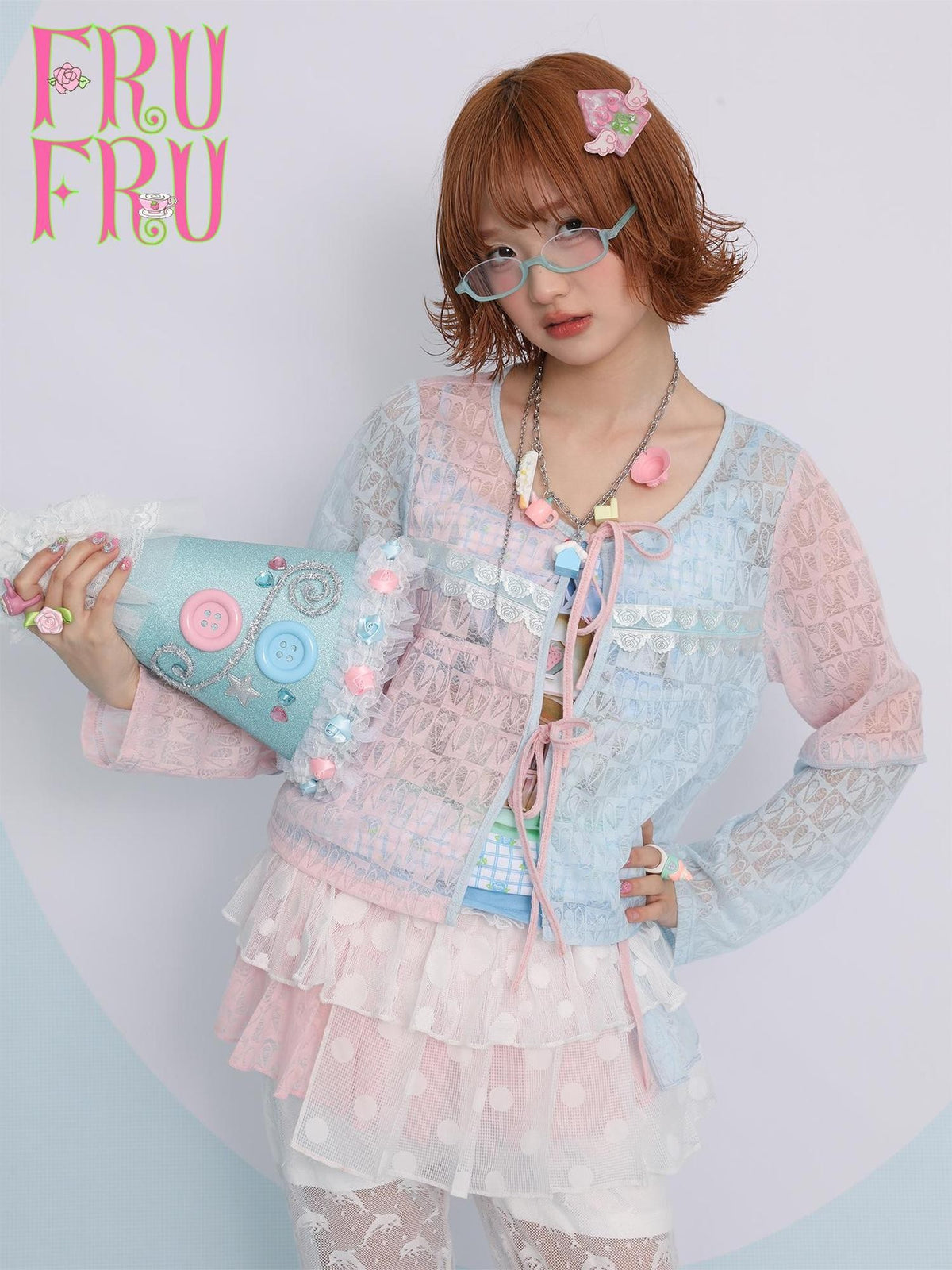 Frufru Gulu Lightweight Patchwork Loose Fit Sun Protection Women&
