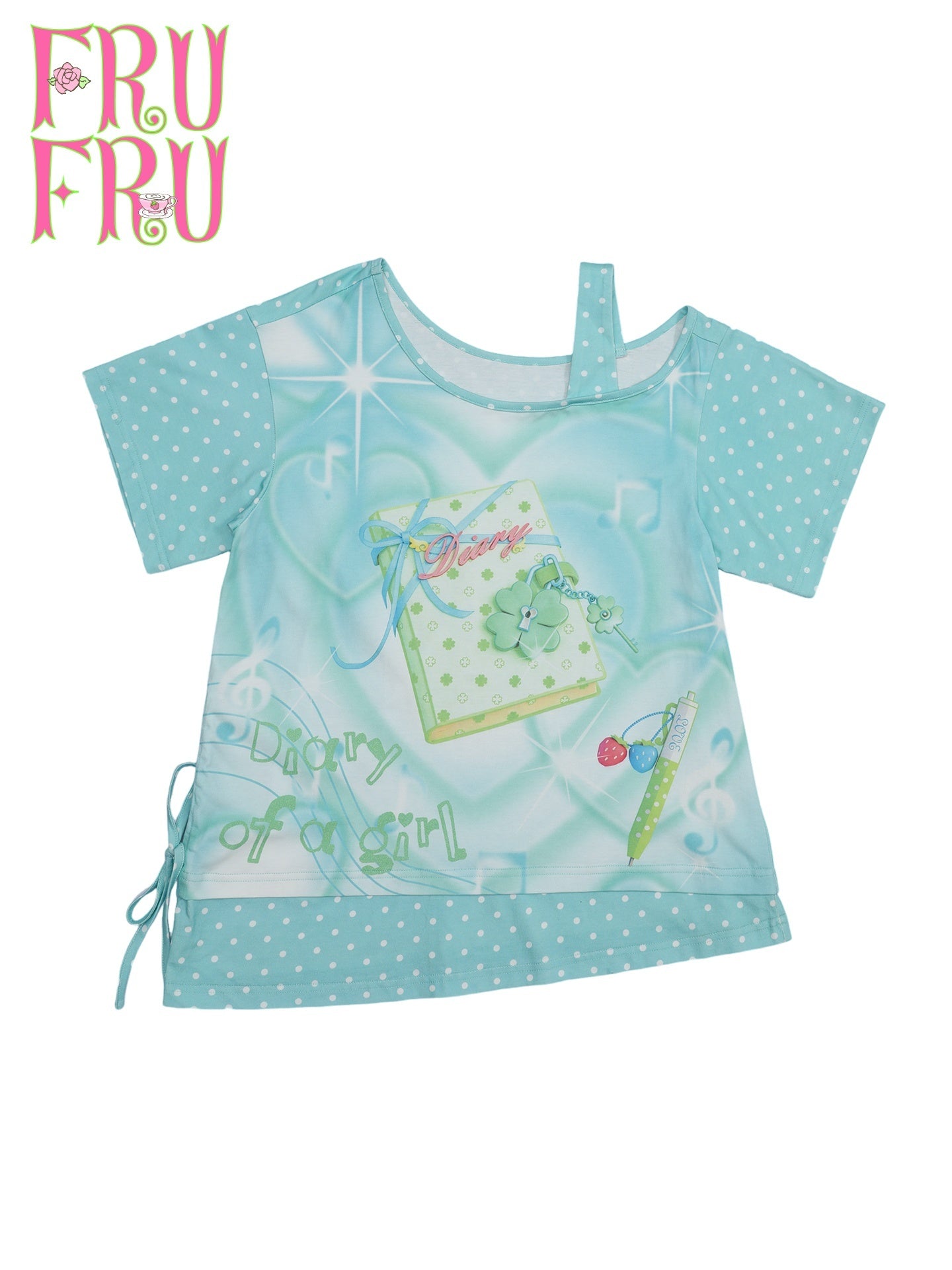 Frufru_Gulu_Mint_Green_Four_Leaf_Clover_Polka_Dot_Women&