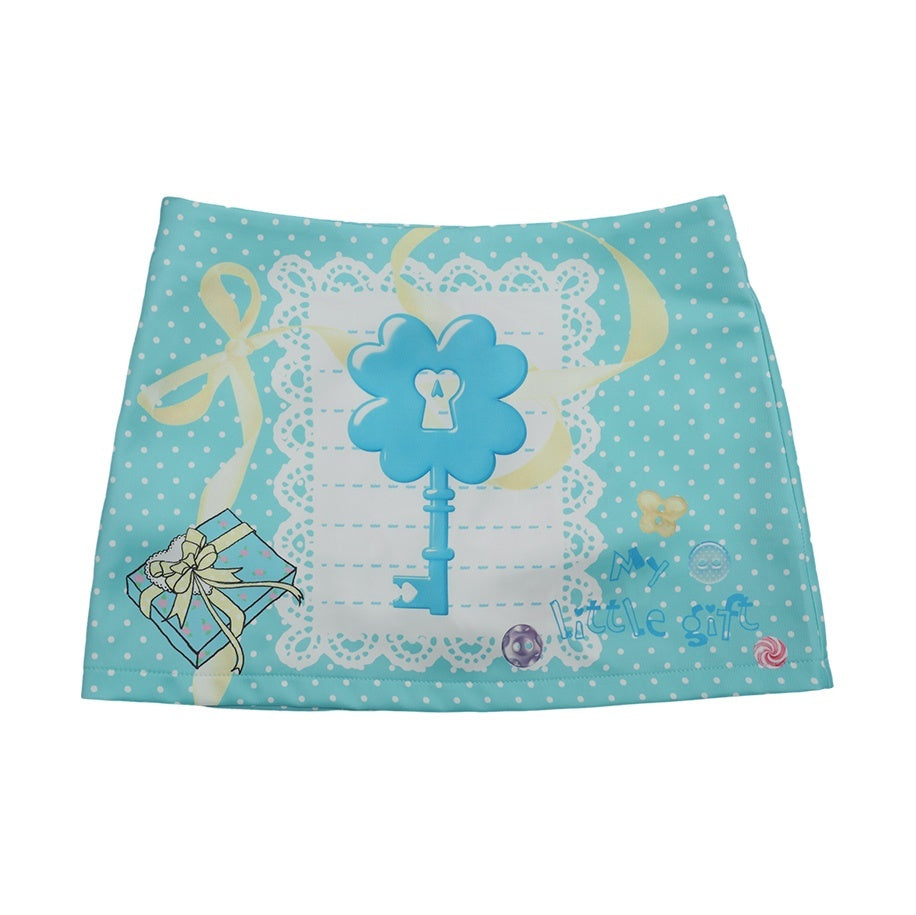 Frufru_Gulu_Mint_Green_Magenta_Rose_Print_Slim_Fit_A_Line_Women&