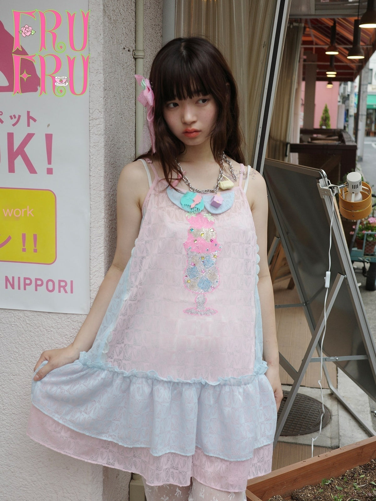 Frufru_Gulu_Pink_Blue_Rose_Patchwork_Rhinestone_Midi_Women&
