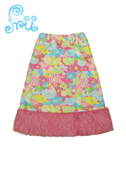 Frufru_Gulu_Pink_Cartoon_Print_Tiered_Ruffle_Mid_Waist_Women&