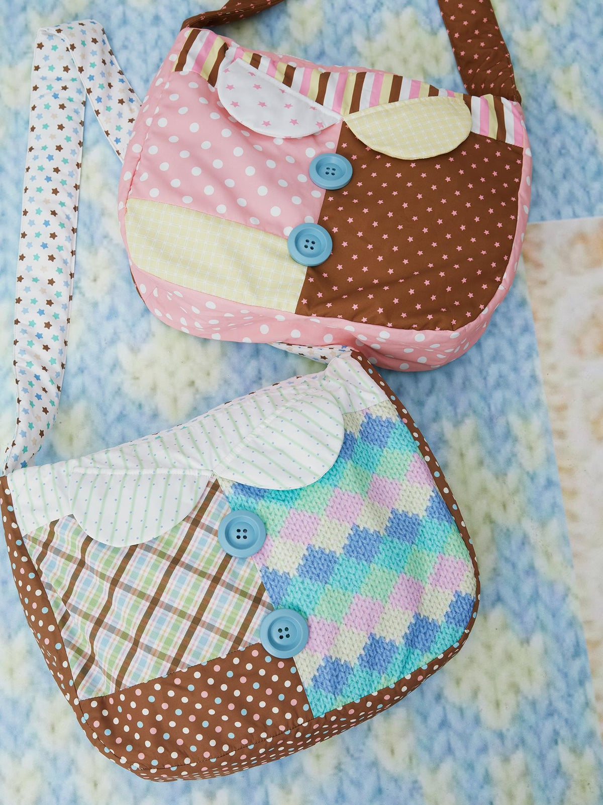 Frufru Gulu Polka Dot Two Tone Spacious Crossbody Women&
