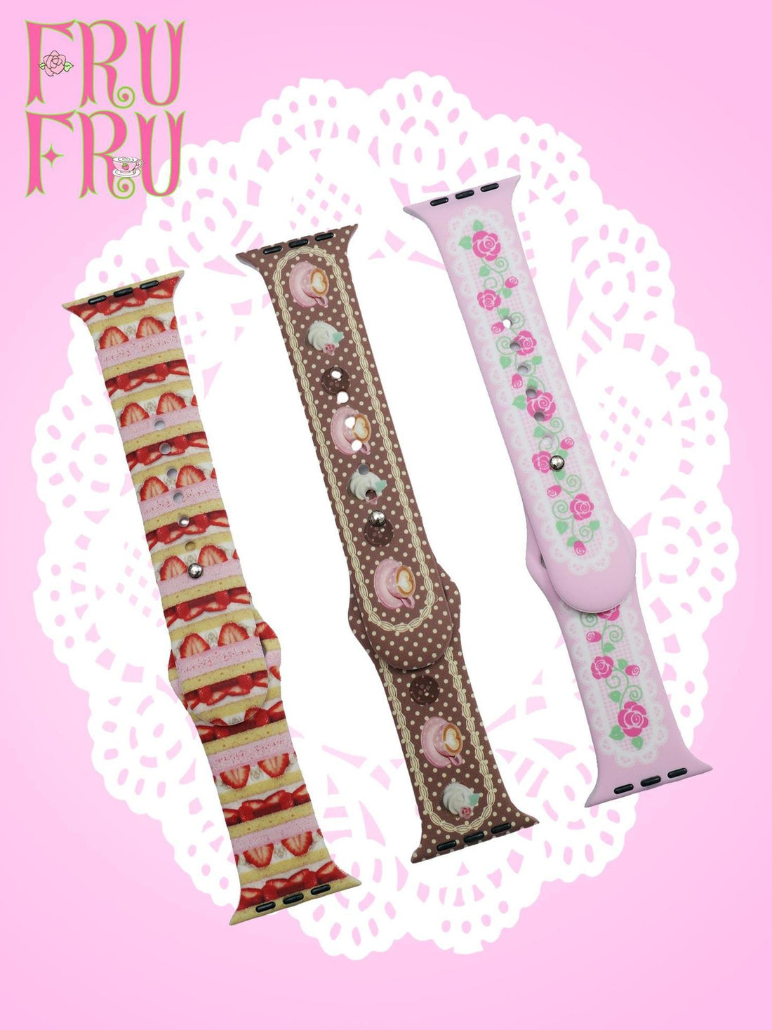 Frufru Gulu Rose Cake Print Floral Pattern Women&