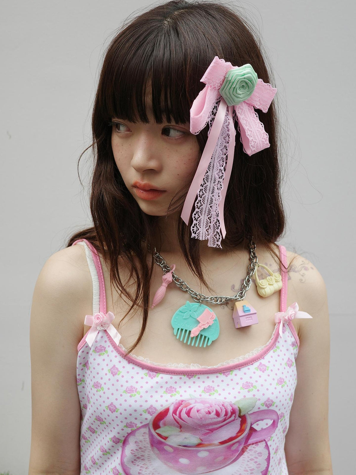 Frufru Gulu Rose Dollhouse Colorful Diy Comb Adjustable Y2k Women&