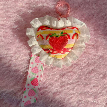 Frufru_Gulu_Strawberry_Heart_Lace_Side_Clip_Women&