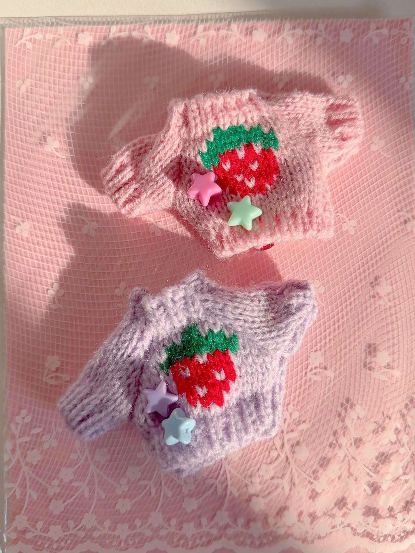 Frufru Gulu Strawberry Knitted Mini Sweater Women&