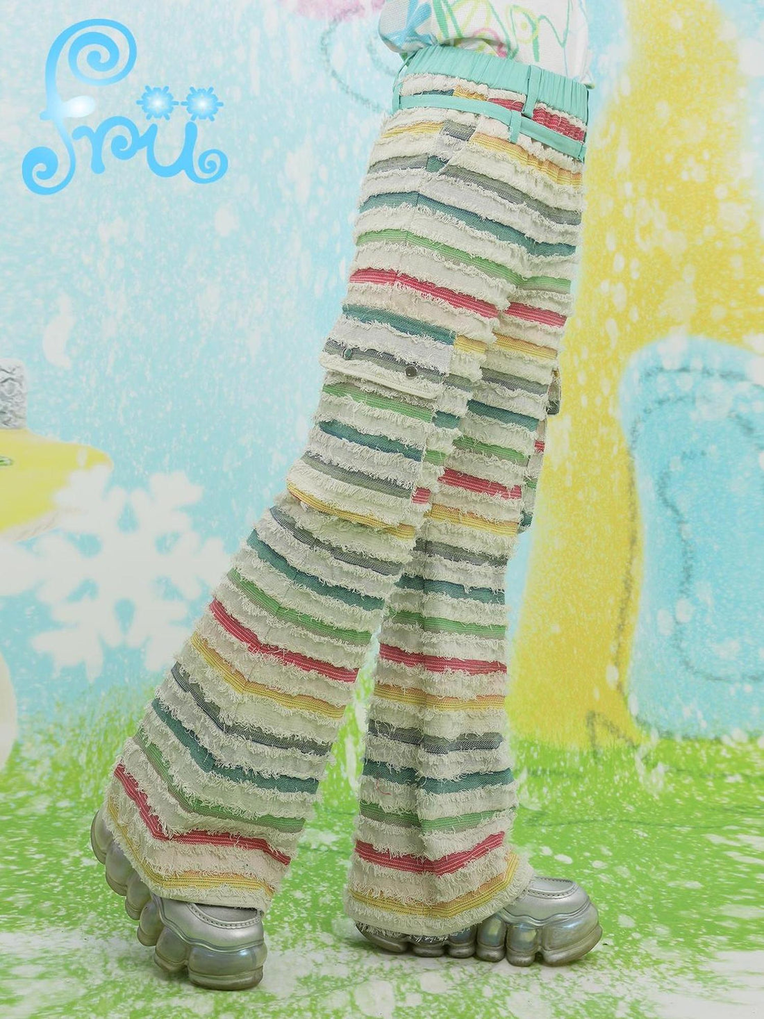 Frufru Gulu Frufru Gulu Winter Striped Jeans Millennium Contrast
