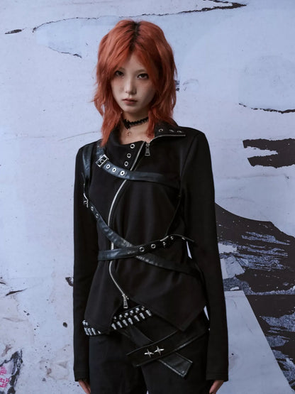 Frustration Garden Broken Edge Punk Knit Top