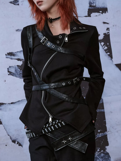 Frustration Garden Broken Edge Punk Knit Top
