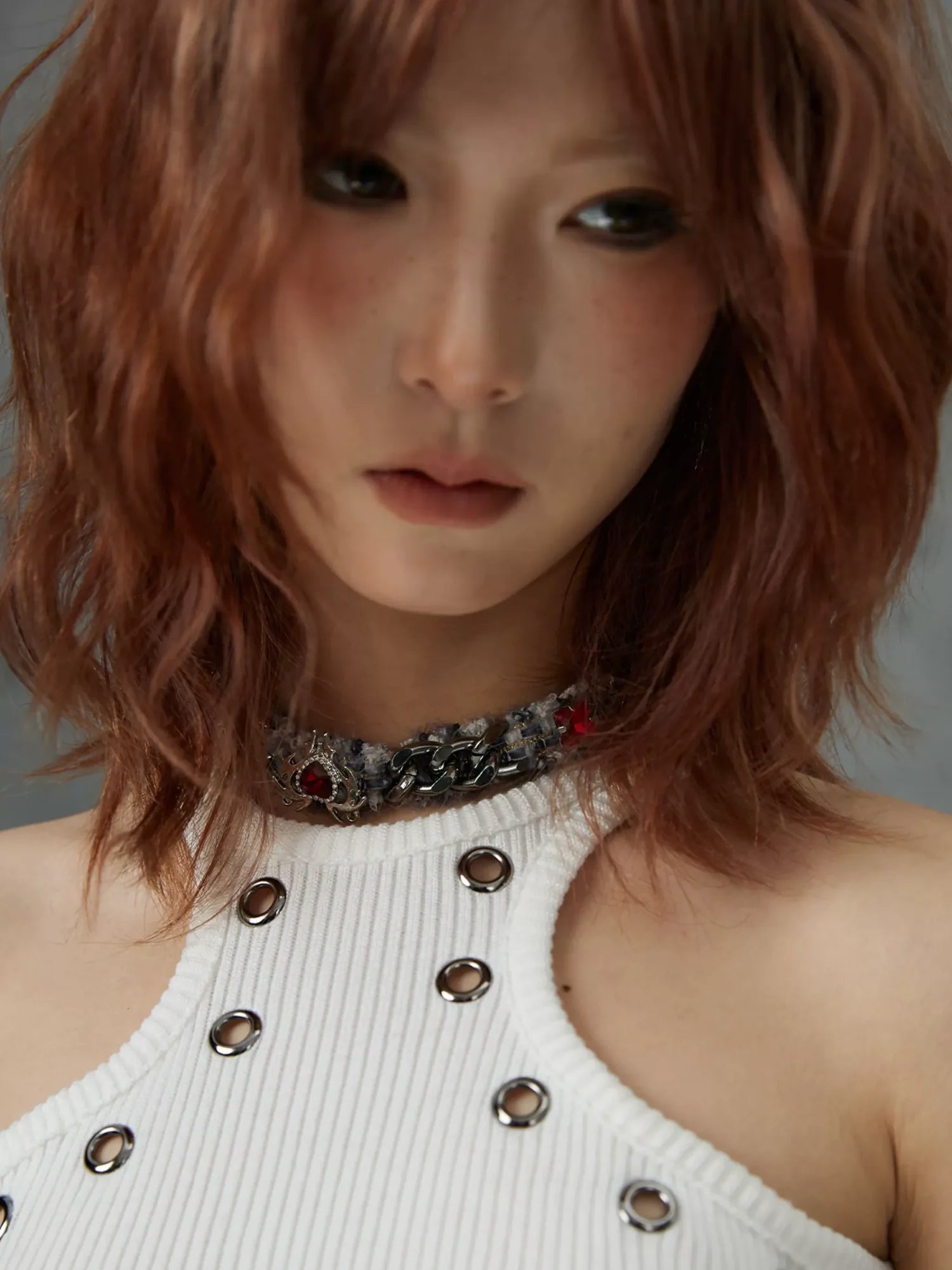 Frustration Garden Broken Punk Funeral Choker