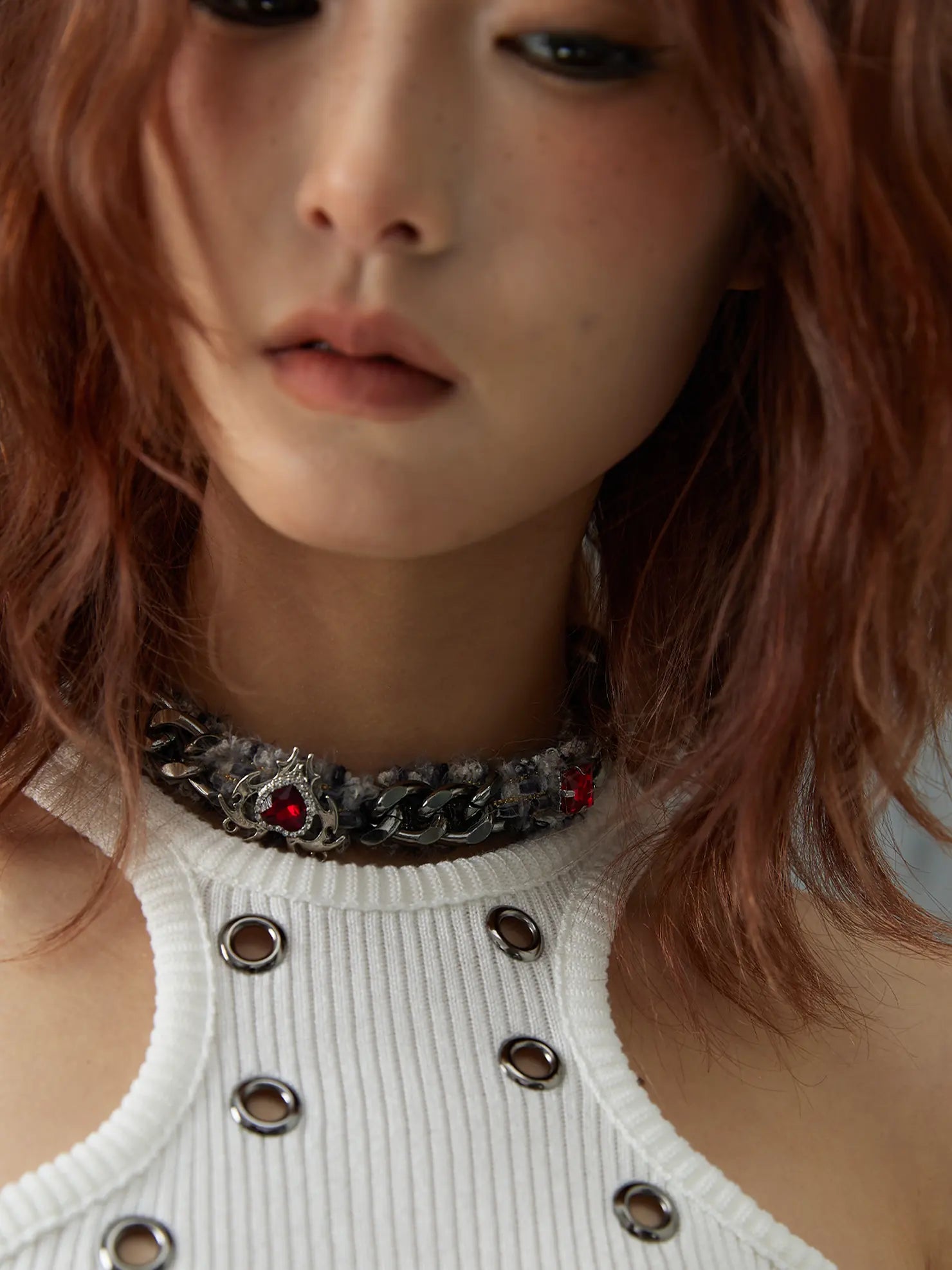 Frustration Garden Broken Punk Funeral Choker