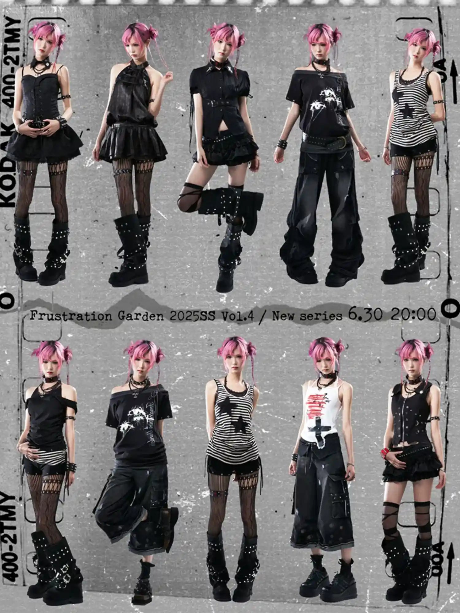 Frustration Garden Broken Punk Funeral Choker