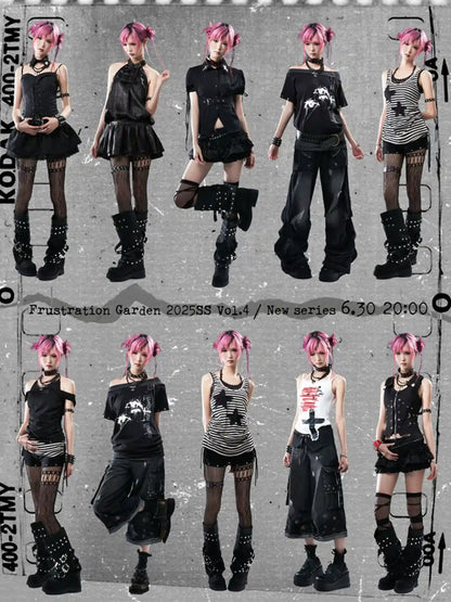 Frustration Garden Broken Punk Funeral Choker