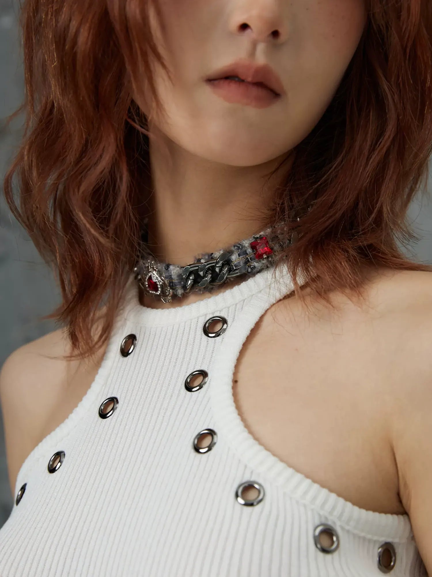 Frustration Garden Broken Punk Funeral Choker