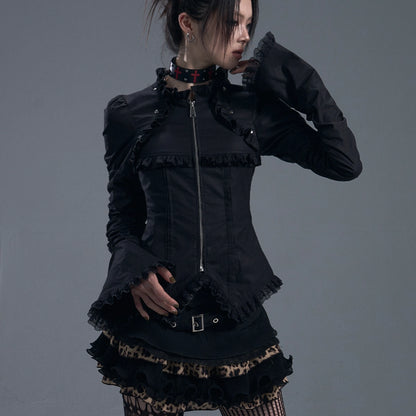 Frustration_Garden_Dark_Gothic_Lace_Trim_Belted_Bell_Sleeve_Shirt_MISSTT