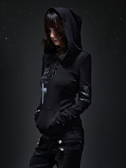 Frustration_Garden_Dark_Punk_Cross_Print_Hooded_Rivet_Women&