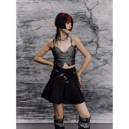 Frustration_Garden_Deconstructed_Punk_A_Line_Skirt_With_Jacquard_MISSTT