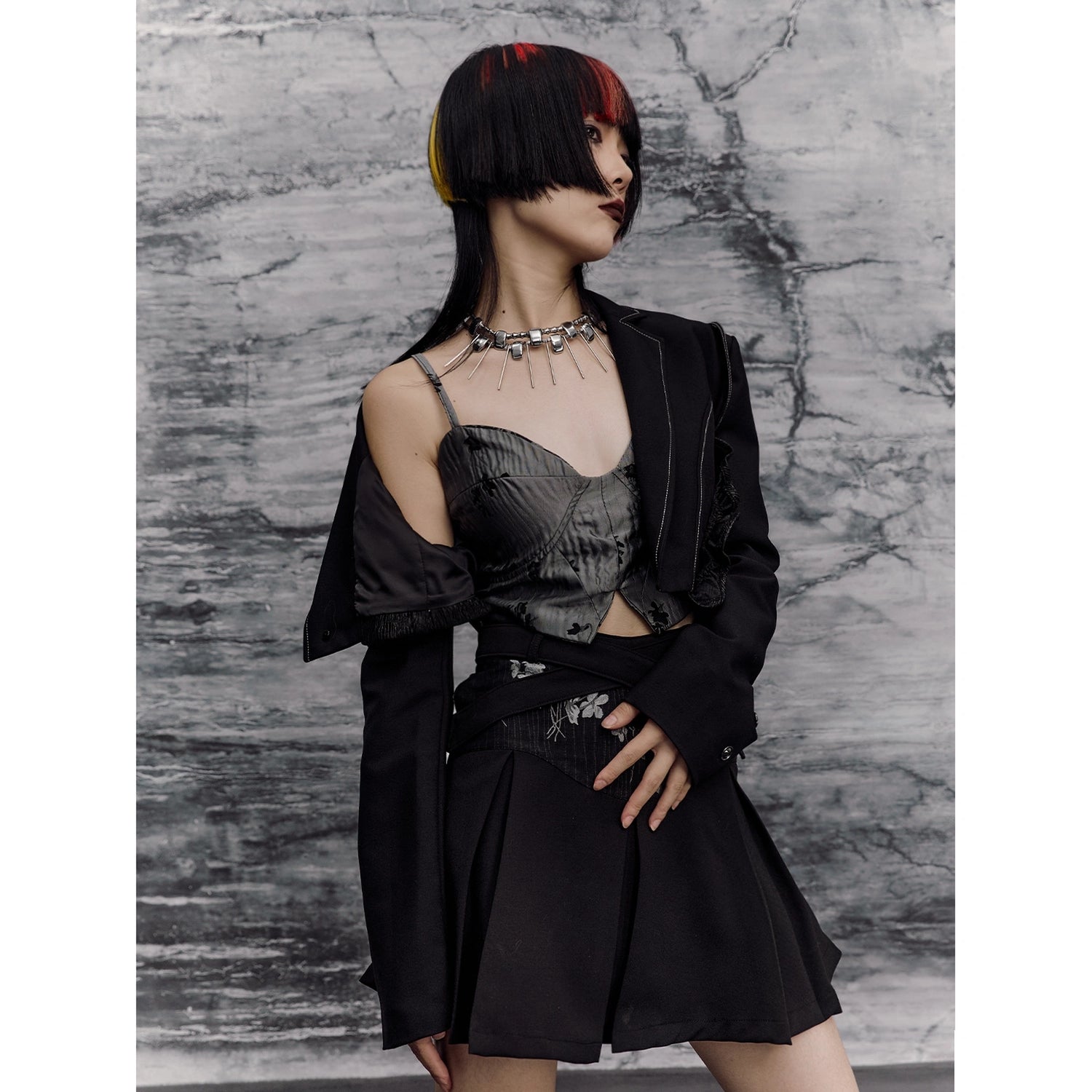 Frustration_Garden_Deconstructed_Punk_Corset_Blazer_V-neck_T-shirt_Long_Sleeve_MISSTT