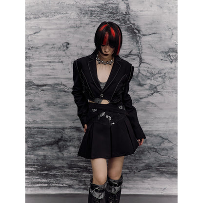 Frustration_Garden_Deconstructed_Punk_Corset_Blazer_V-neck_T-shirt_Long_Sleeve_MISSTT