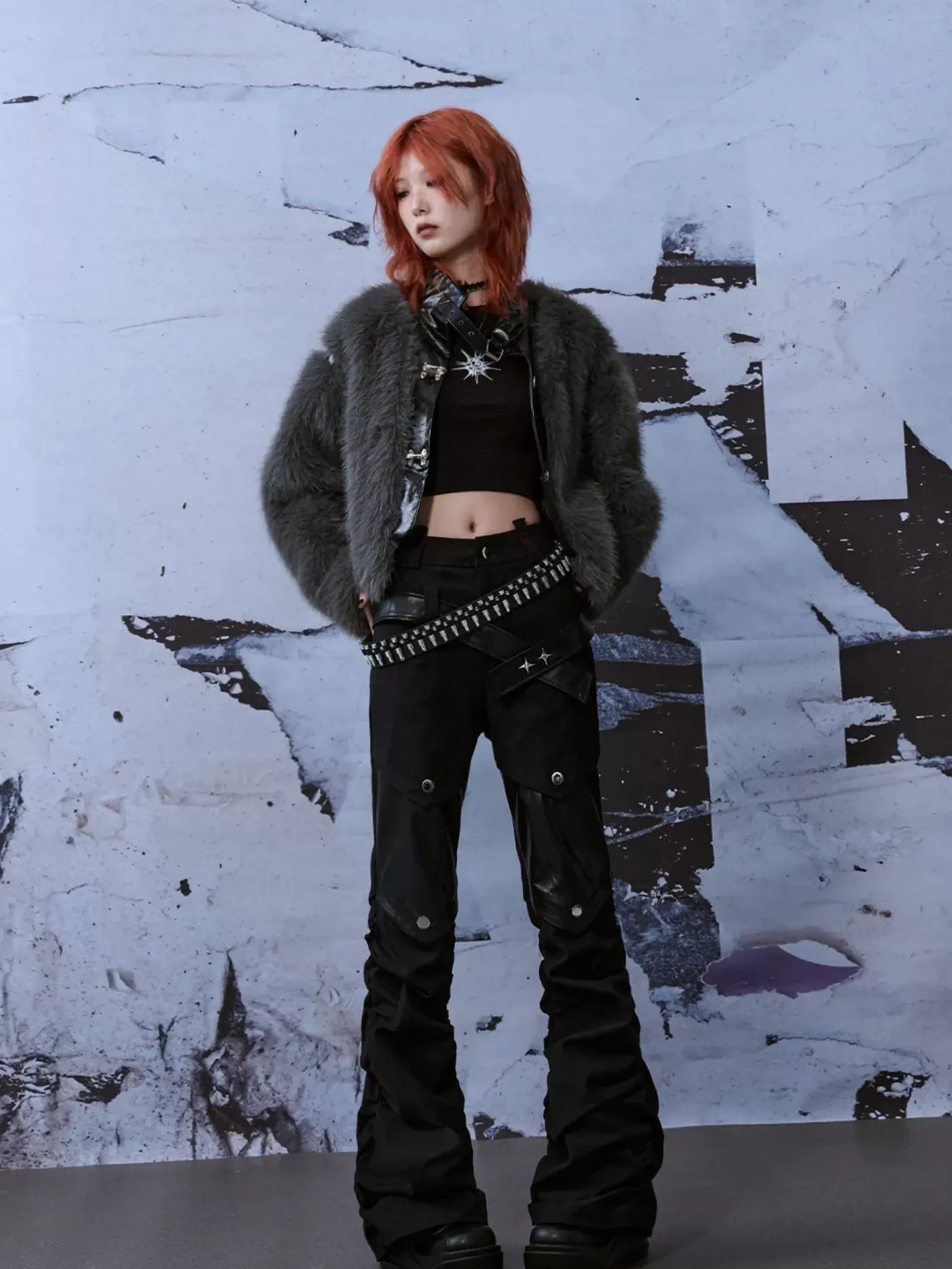 Frustration Garden Deconstructed Punk Fur Coat