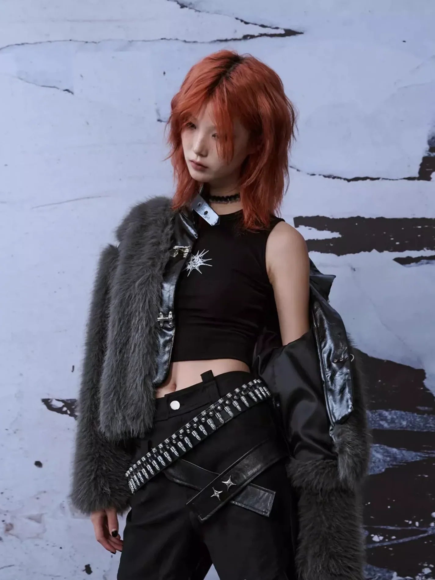 Frustration Garden Deconstructed Punk Fur Coat