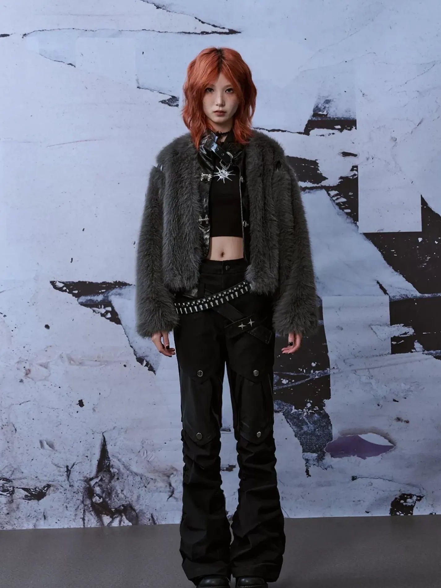 Frustration Garden Deconstructed Punk Fur Coat
