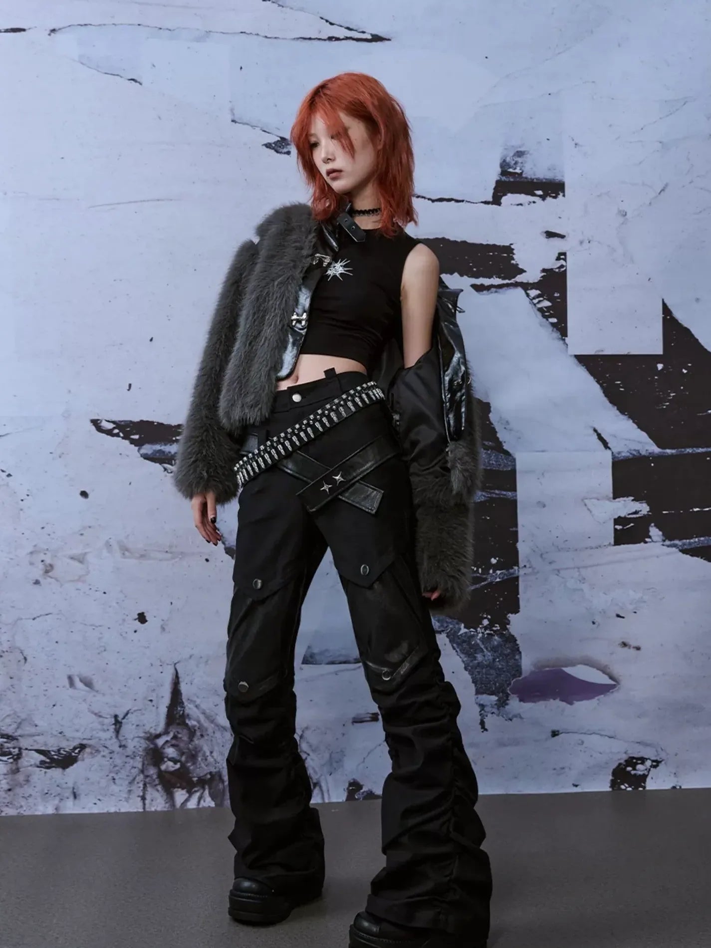 Frustration Garden Deconstructed Punk Fur Coat