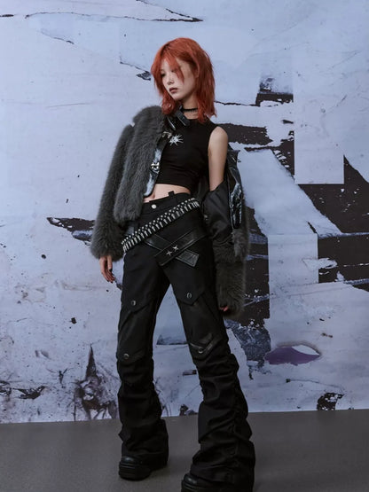 Frustration Garden Deconstructed Punk Fur Coat