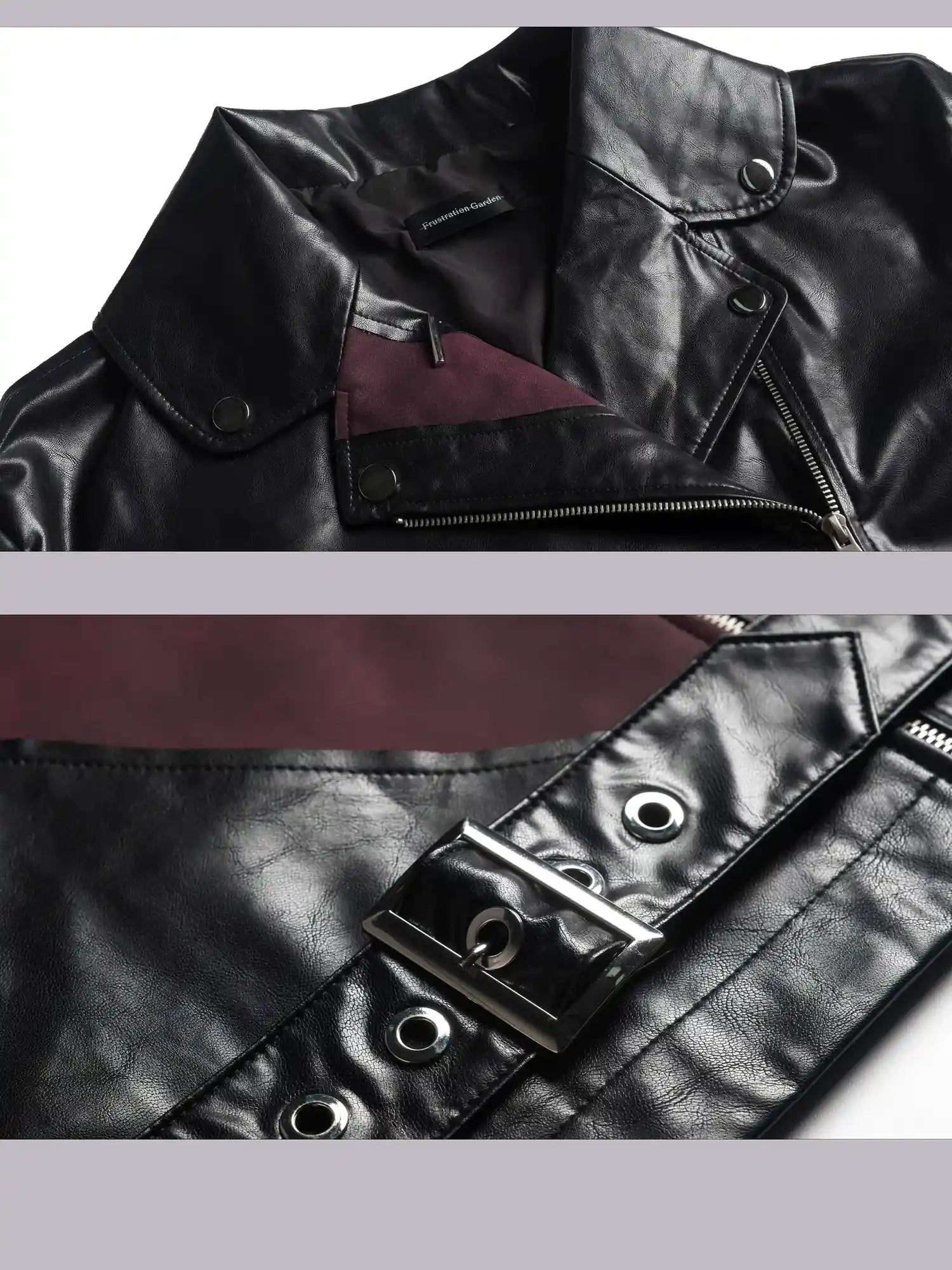 Heavy Distressed Punk Cracked Leather Jacket