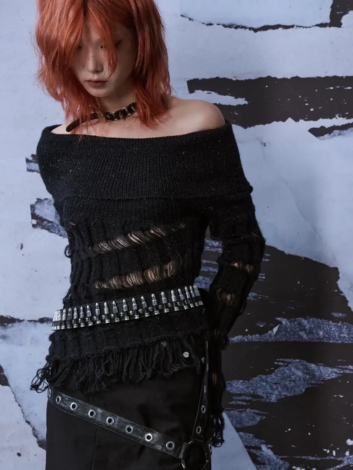 Frustration Garden Heavy Studded Metal Punk Belt