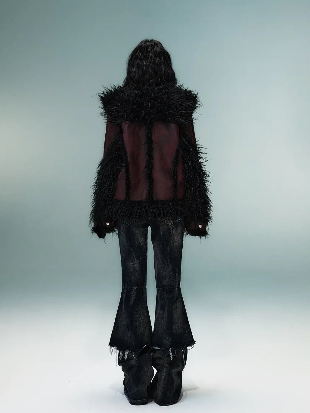 Frustration Garden Heavywork Punk Shearling Coat