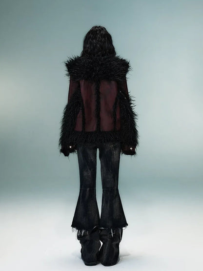 Frustration Garden Heavywork Punk Shearling Coat