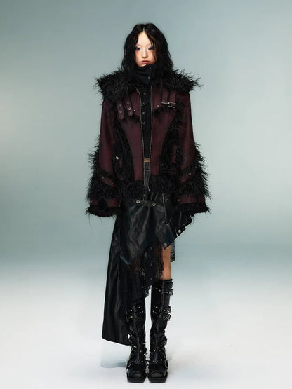Frustration Garden Heavywork Punk Shearling Coat