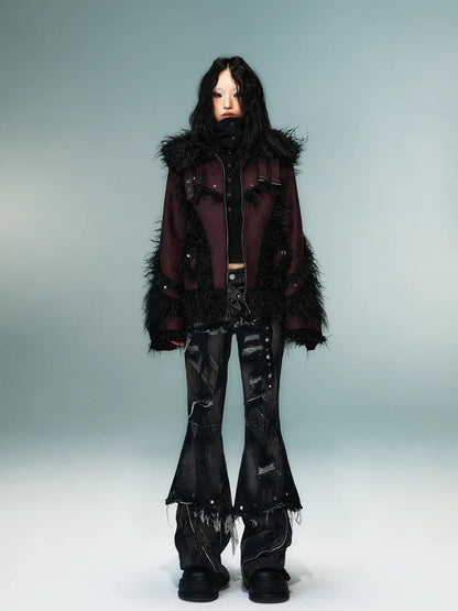 Frustration Garden Heavywork Punk Shearling Coat